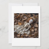 poupée ancienne dans la foret halloween  招待状 (正面)