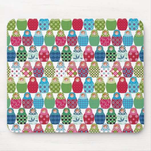 poupée russe multico マウスパッド (正面)