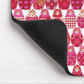 poupée russe rose マウスパッド (コーナー)