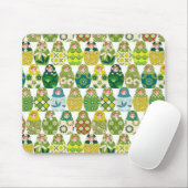 poupée russe vert マウスパッド (マウス)