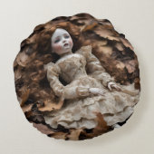 poupée vintage coussin ラウンドクッション (裏面)