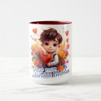 Pour mon adorable Maman マグカップ