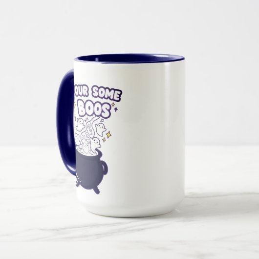 Pour Some Boos Mug | Funny Ghost mug for halloween マグカップ (正面左)
