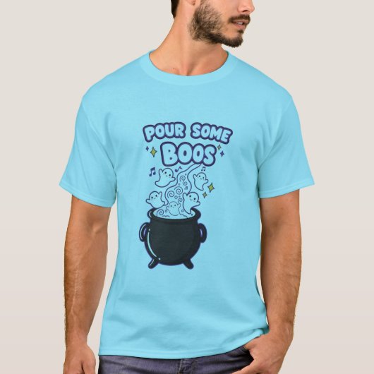 Pour Some Boos T-Shirt | Funny Halloween Ghost Tee Tシャツ (正面)