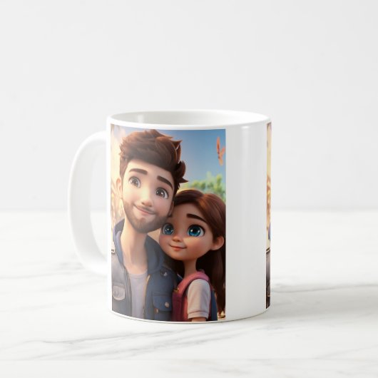 "Pour Toujours à Tes Côtés" コーヒーマグカップ (正面左)