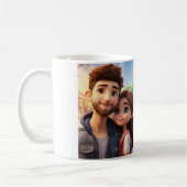 "Pour Toujours à Tes Côtés" コーヒーマグカップ (左)