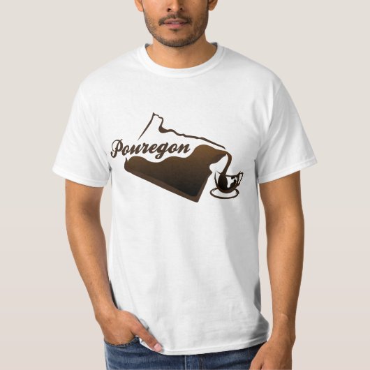 Pouregonのコーヒー Tシャツ (正面)