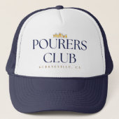 Pourers Club Trucker Hat – Glasses Row キャップ (正面)