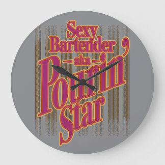 Pourin' Star ラージ壁時計