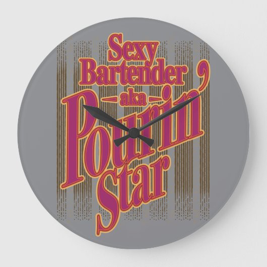 Pourin' Star ラージ壁時計 (正面)
