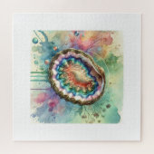 Pourtales abalone 170724AREF126 - Watercolor ジグソーパズル (横)