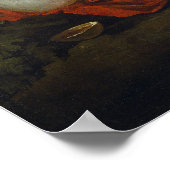 Poussin - Nymph And Satyr Drinking ポスター (角)