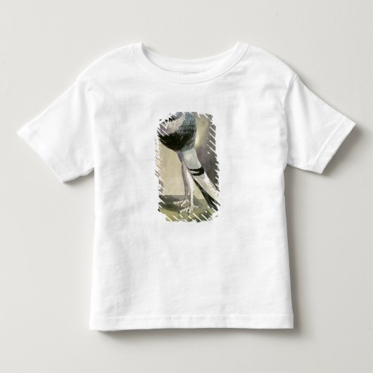 Pouterハトのポートレート トドラーTシャツ (正面)
