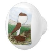 Pouterハト赤ハナ セラミックノブ (右)