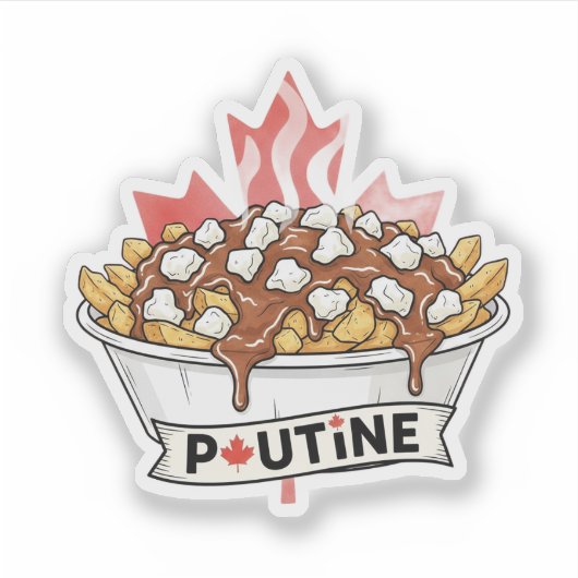 Poutine シール (正面)