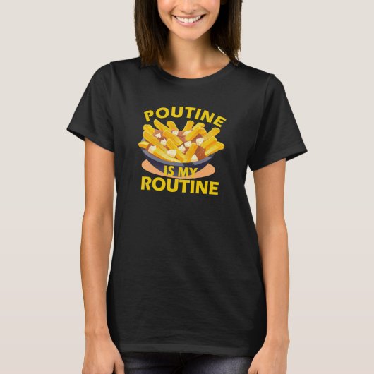 Poutine French Fries Gravy Cheese Curds Canada Men Tシャツ (正面)
