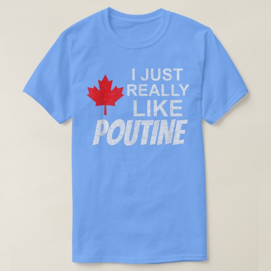 Poutine Friesカナダフライフランスのフライアー Tシャツ (デザイン正面)