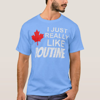 Poutine Friesカナダフライフランスのフライアー Tシャツ