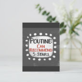 Poutine Review 5つ星はがき ポストカード (スタンド正面)
