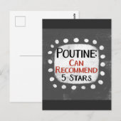 Poutine Review 5つ星はがき ポストカード (正面/裏面)