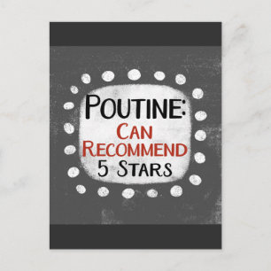 Poutine Review 5つ星はがき ポストカード