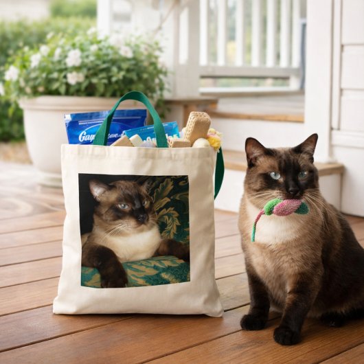 Pouty Face Siamese Cat Bag トートバッグ