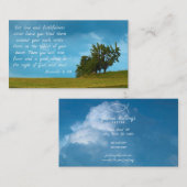 Poverbs 3; 3 4%のpipe%キリスト教の感動的 名刺 (正面/裏面)