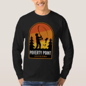 Poverty Point Louisiana Fishing Tシャツ (正面)