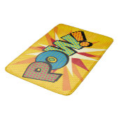 POWおもしろいレトロ漫画ブックアーポップ・アートのト バスマット (アングル)