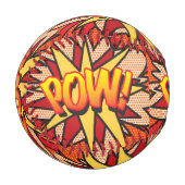 POWおもしろいレトロ漫画ブックアーポップ・アートのト 野球ボール (正面左)