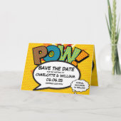 POW日付の保存おもしろいレトロ漫画ブックアーポップ・アートのト 案内状 (正面)
