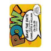 POW日付を保存FunModern カラフル マグネット (縦)