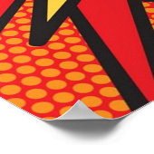 POW漫画ブックアーポップ・アートのトトレンディーおもしろい ポスター (角)