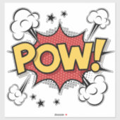 POW! コミック風カットステッカー シール (シート)