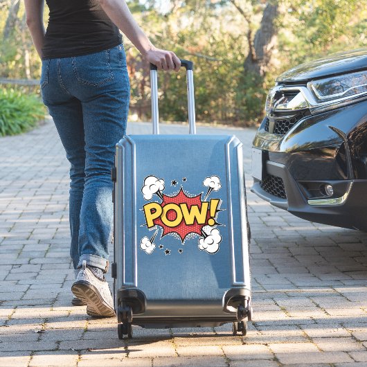 POW! コミック風カットステッカー シール (スーツケースインサイチュ)