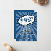 POW コミック風バレンタインカード ノートカード (正面/裏面インサイチュ)