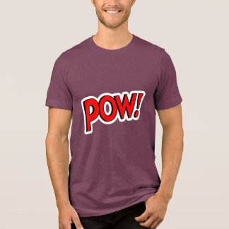 POW!スクリューボール グラフィックス マロン トライブレンドTシャツ