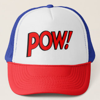 POW!スクリューボール グラフィックス 赤 白 青 キャップ