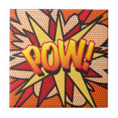 POW ファン レトロ コミック ポップアート タイル (正面)