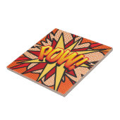 POW ファン レトロ コミック ポップアート タイル (側面)