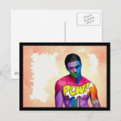 POW! - 原画 ポストカード (正面/裏面)