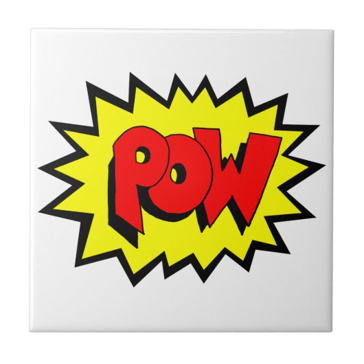 POW -漫画ブックアポップ・アートのート タイル (正面)