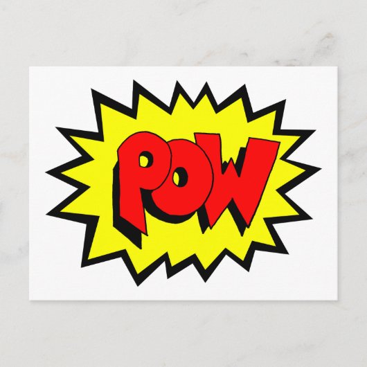 POW -漫画ブックアポップ・アートのート ポストカード (正面)