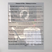 POW/MIAテーブル ポスター (正面)