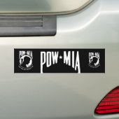 POW MIAバンパーステッカー バンパーステッカー (車上)