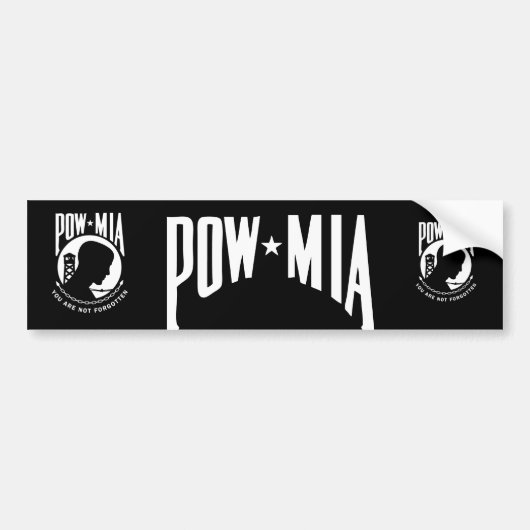 POW MIAバンパーステッカー バンパーステッカー (正面)