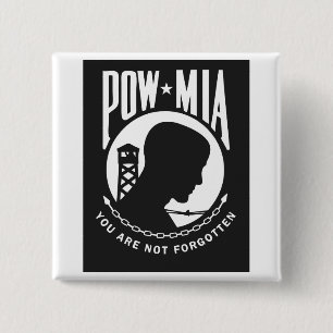 POW MIAピンバックボタン 缶バッジ