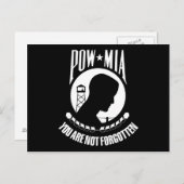 POW MIAフラグ ポストカード (正面/裏面)