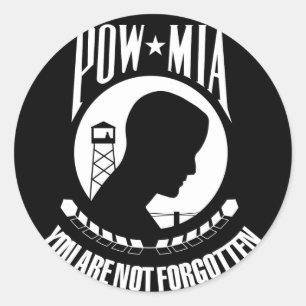 POW*MIAフラグ ラウンドシール