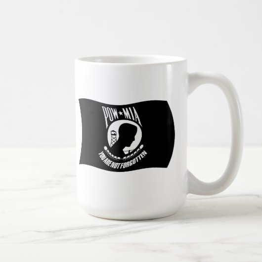 POW&MIA旗マグカップ コーヒーマグカップ (右)